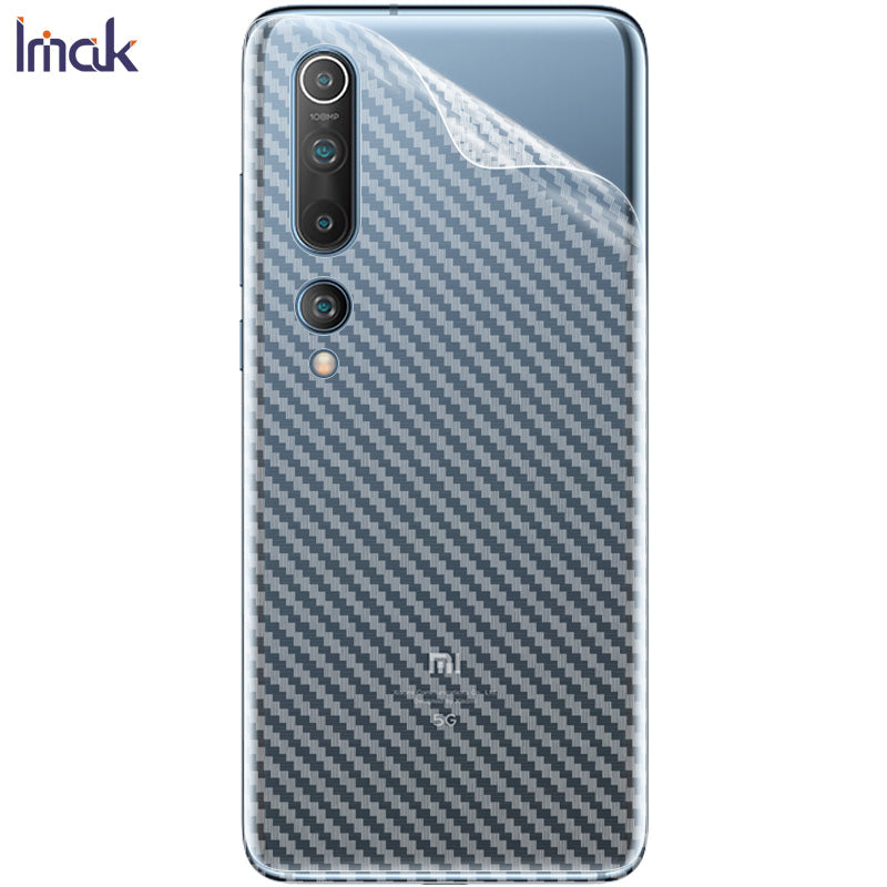 IMAK Carbon Fiber Texture Blød PVC-rygbeskytter til Xiaomi Mi 10 IMAK Carbon Fiber Texture Blød PVC-rygbeskytter til Xiaomi Mi 10
